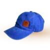 Gorra vintage de gabardina prelavada color azul oscuro