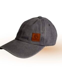 Gorra vintage de gabardina prelavada color gris