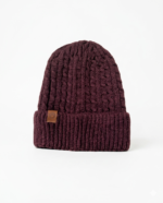GORRO LANA FORRADO CON MICROPIEL BORDO