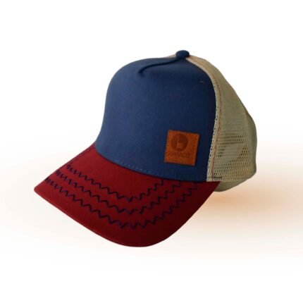 GORRA TRUCKER PREMIUM | AZUL Y BORDO