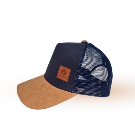 GORRA TRUCKER PREMIUM | AZUL Y MARRON