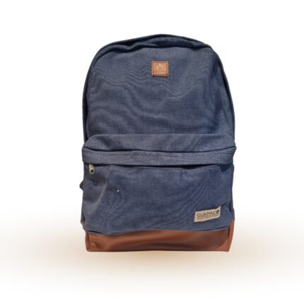 MOCHILA DE LONA CON PORTA NOTEBOOK <br> AZUL