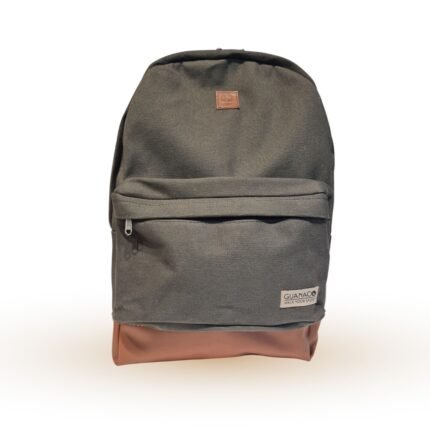 MOCHILA DE LONA CON PORTA NOTEBOOK <br> MATE