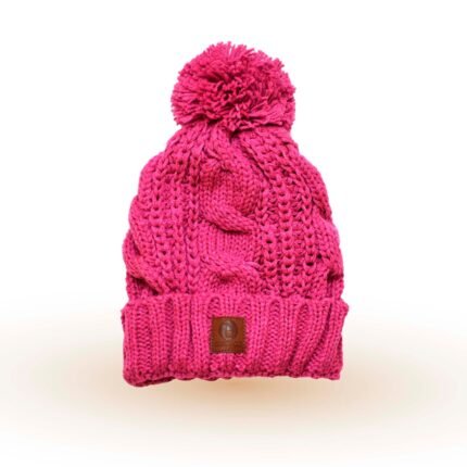 GORRO BEANIE POMPON <br> | ROSA