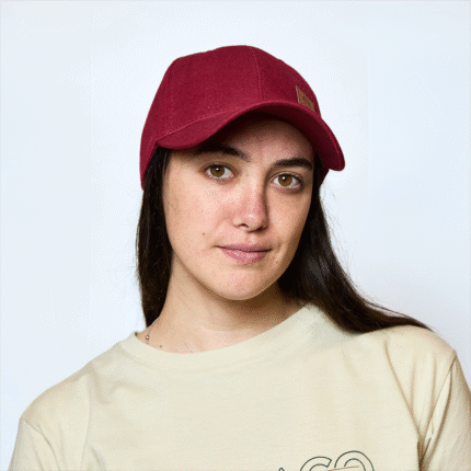 GORRA BASEBALL BORDO