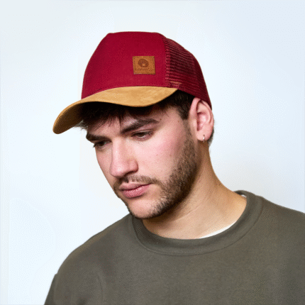GORRA TRUCKER PREMIUM MARRON BORDO BORDO