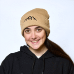 GORRO BEANIE ROCKY BORDADO MONTAÑA BEIGE