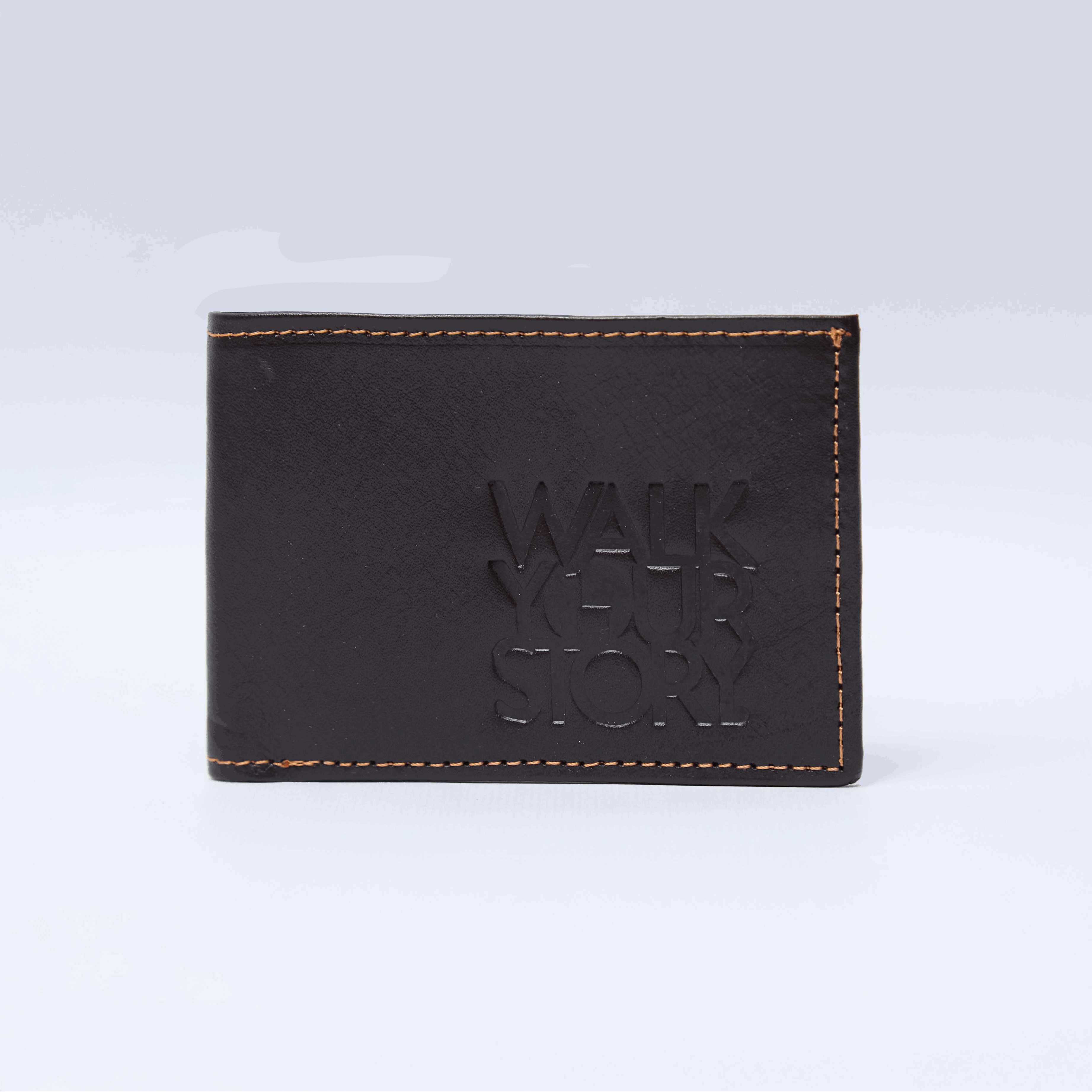 BILLETERA TRIPLE DE CUERO WALK CHOCOLATE