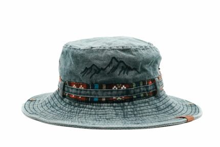 SOMBRERO AUSTRALIANO AZUL VINTAGE MONTAÑA