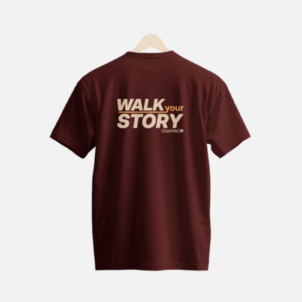 REMERA ESTAMPA WALK YOUR STORY 26 BORDO