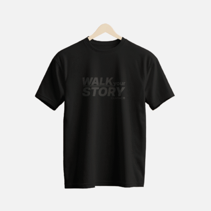 REMERA ESTAMPA WALK YOUR STORY 26 NEGRA