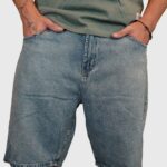 BERMUDA JEAN RIGIDA CORTE BAGGY