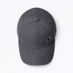 GORRA BASEBALL PREMIUM CON VELCRO BORDADA GRIS OSCURO - Imagen 2