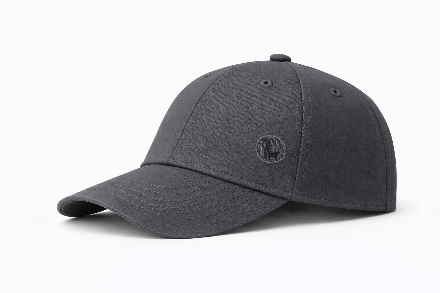 GORRACONVELCRO-GrisOscuro-Bordada GORRA BASEBALL PREMIUM CON VELCRO BORDADA GRIS OSCURO - Imagen 1