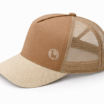 GORRA TRUCKER PREMIUM CUSTOMIZADA BORDADA CRUDO BEIGE BEIGE