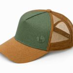 GORRA TRUCKER PREMIUM CUSTOMIZADA BORDADA BEIGE VERDE MARRON