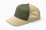 GORRA TRUCKER PREMIUM CUSTOMIZADA BORDADA CRUDO VERDE CRUDO