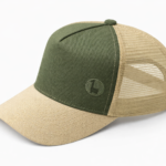 GORRA TRUCKER PREMIUM CUSTOMIZADA BORDADA CRUDO VERDE CRUDO