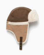 GORRO AVIADOR MARRON CRUDO BEIGE