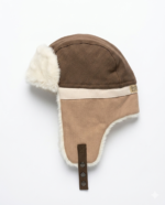 GORRO AVIADOR MARRON CRUDO BEIGE