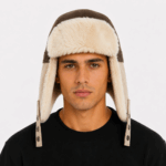 GORRO AVIADOR MARRON CRUDO BEIGE - Imagen 2
