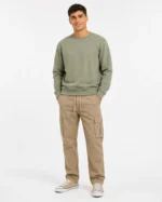 PANTALON CARGO GABARDINA BEIGE - Imagen 2
