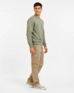 PANTALON CARGO GABARDINA BEIGE - Imagen 3