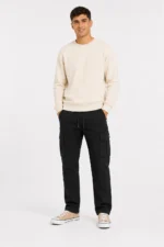 PANTALON CARGO GABARDINA NEGRO - Imagen 2