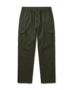 PANTALON CARGO GABARDINA VERDE MILITAR