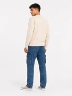 PANTALON JEANS CARGO AZUL - Imagen 3