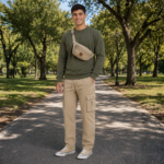 BUZO BASICO + PANTALON CARGO DE GABARDINA + RIÑONERA