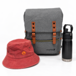 MOCHILA VINTAGE + BOTELLA TERMICA + GORRA O PILUSO A ELECCION